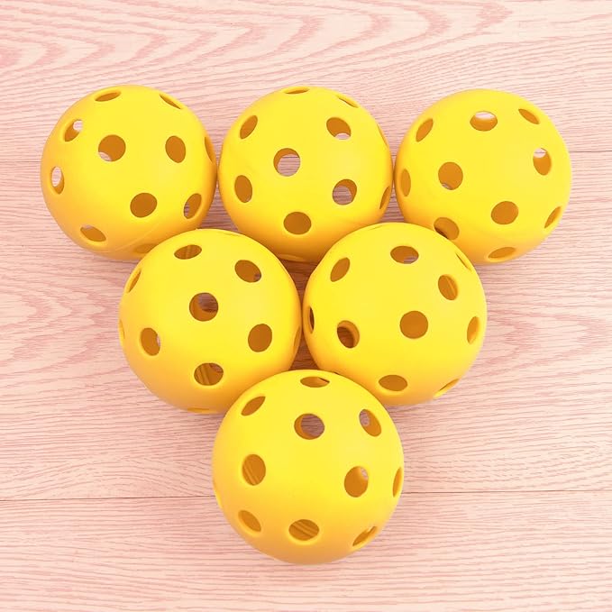 Coopay 12/50/100 Pack Baseball Practice Balls Plastic Training Balls Lightweight Hollow Softballs with a Drawstring Bag for Hitting, Baseball Training Indoor Outdoor Use