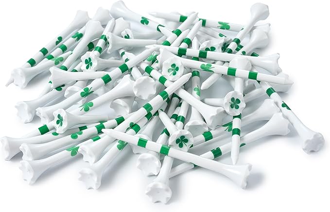 NorthPointe Golf Tees Plastic Combo Length Pack of 50 Includes (40 Count) 3 ¼” Plastic Golf Tees + (10 Count) 1½ Plastic ShortTees for Irons, Hybrids, Par Threes