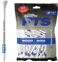 PrideSports PTS Wood Golf Tees | 135 Count, 3-1/4 Inch | #1 Wood Tee on Tour | Best for Drivers & Woods