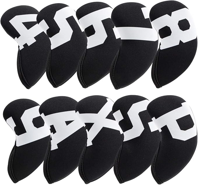 Golf Iron Covers with Colorful Number Neoprene Golf Iron Head Cover,Golf Club Head Covers for Iron Fit All Brands Golf Irons Headcovers 4/10pcs