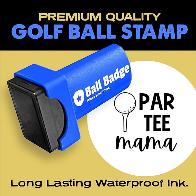 Ball Badge - Golf Ball Stamp (The Icon Series), Golf Ball Marker, Reusable Golf Ball Marking Tool to Identify Golf Balls
