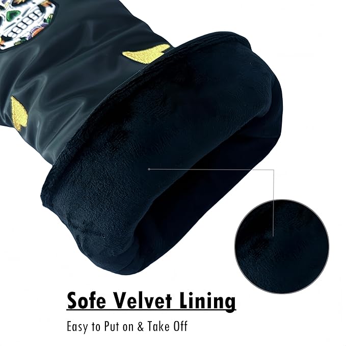 Golf Club Covers Set for Driver, Fairway, Hybrids, 3pcs Golf Headcovers Include Driver Headcover Fairway Wood Head Covers Hybrid Headcover, Premium PU Leather Golf Accessories Cover Set for Men