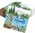 50PCS Gone Fishing Birthday Party Napkins Decorations, Disposable Paper Fish 1st Birthday Decorations, Fisherman Themed Decor Supplies Size 6.5 Inch