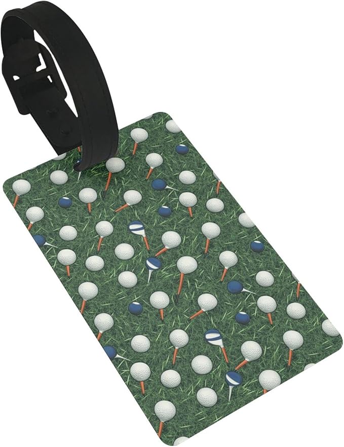 Golf Balls Tees Luggage Tag Suitcase Identify Labels Personalized Travel Bag Tag 2.5X4.1Inch