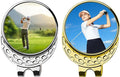 Personalized Golf Ball Marker with Photo Magnetic Hat Clip – Custom Logo/Text 1" Marker for Golfers, Gift for Men & Women, Golf Accessories Gift Set