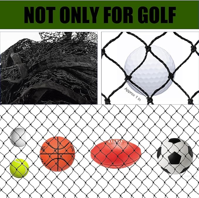Black Golf Barrier Netting Multifunction Sports Netting High Impact Net