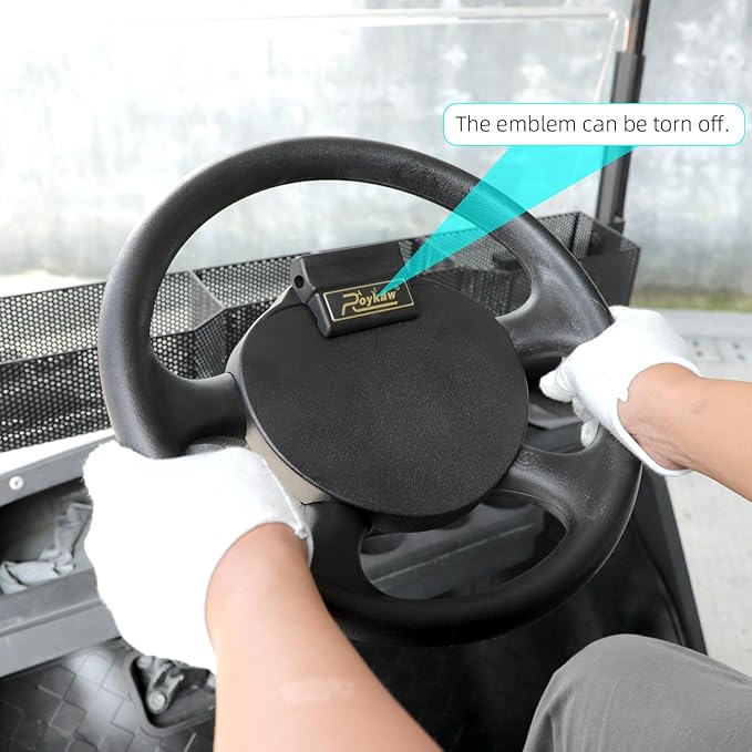 Roykaw Golf Cart Scorecard Holder, Steering Wheel Score Card Holder Compatible with EZGO TXT/RXV/Cushman/2Five/MPT/ST Models, Easy Installation, OEM# 607925