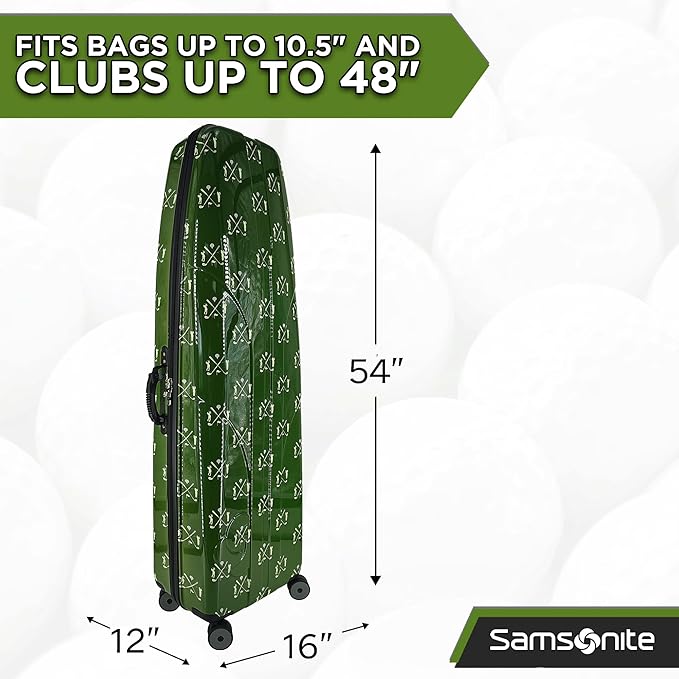 Samsonite Tour Classic Golf Hard Case Golf Travel Bag, Lightweight & Durable ABS Shell, 360 Degree Multi-Directional Wheels