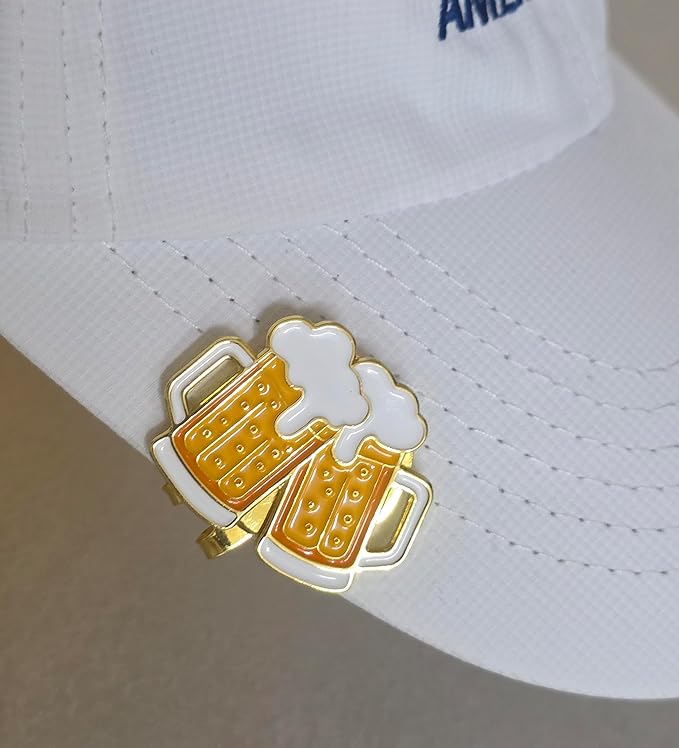 Funny & Unique Golf Ball Markers with Hat Clip – Food & Fun Icons – Perfect Golf Accessories & Gifts