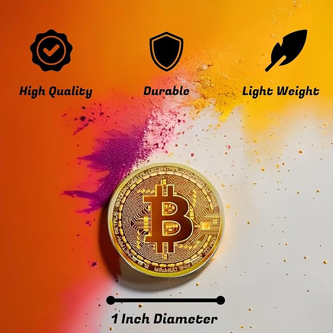 Bitcoin Golf Ball Markers Value Pack - Works with Most Hat Magnetic Clips and Divot Repair Tools Men and Women Golf Gift Accessories Funny Ball Mark Bulk Lot