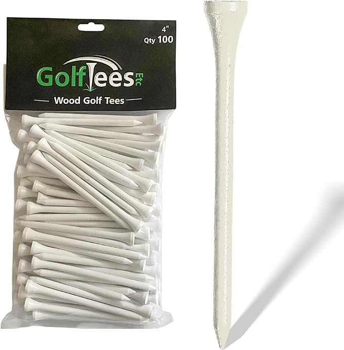 Wood Golf Tees - Standard Golf Tees for Men and Women