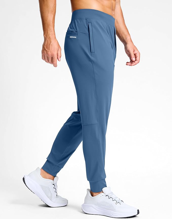 G Gradual Men's Golf Joggers Pants with Zipper Pockets Stretch Sweatpants Slim Fit Track Pants Joggers for Men Work Running