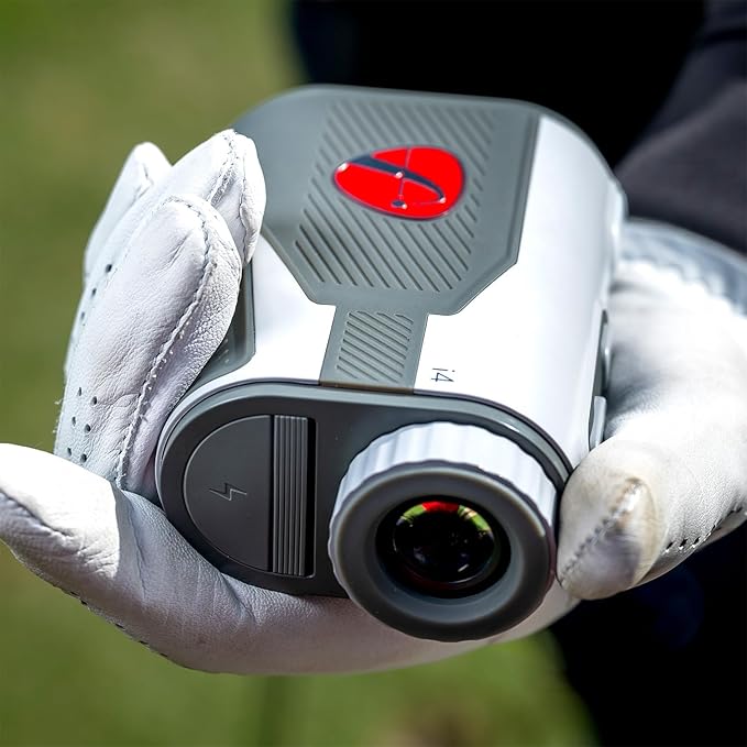 FlightScope i4 Golf Rangefinder with 6X Magnification, 1,000 Yard Range, Built-in Magnet | Combines GPS, Local Conditions, Slope and your Swing Data for Personalized Smart Gapping Club Recommendations