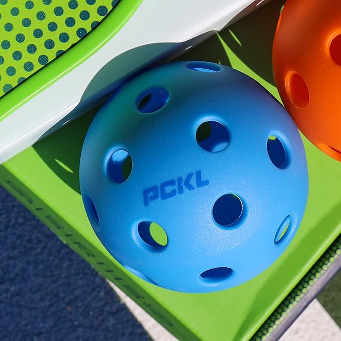 PCKL Optic Speed Pickleball Balls | Choose Indoor or Outdoor Pickleballs | USAPA Tournament Aproved | 4 Pack Crack-Resistant