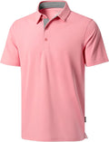 Men's Golf Shirts Dry Fit Moisture Wicking Performance Short Sleeve Collared Polo Shirts for Casual Athletic Business