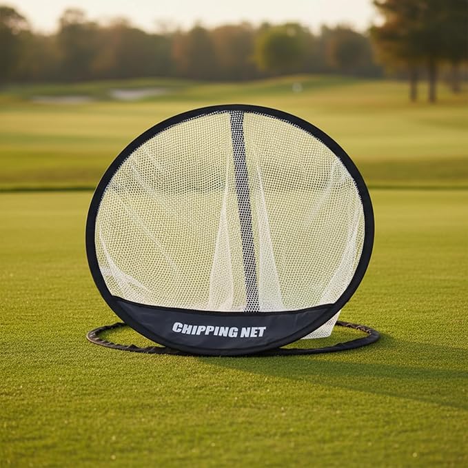Soulchen Golf Chipping Net 3 Pop Up Chipping Target Practice Golf Net with Tri-Turf Hitting Mat, Balls, Tee Holder, Portable Kit Gifts All-in-One Training Kit for Indoor Outdoor Practice