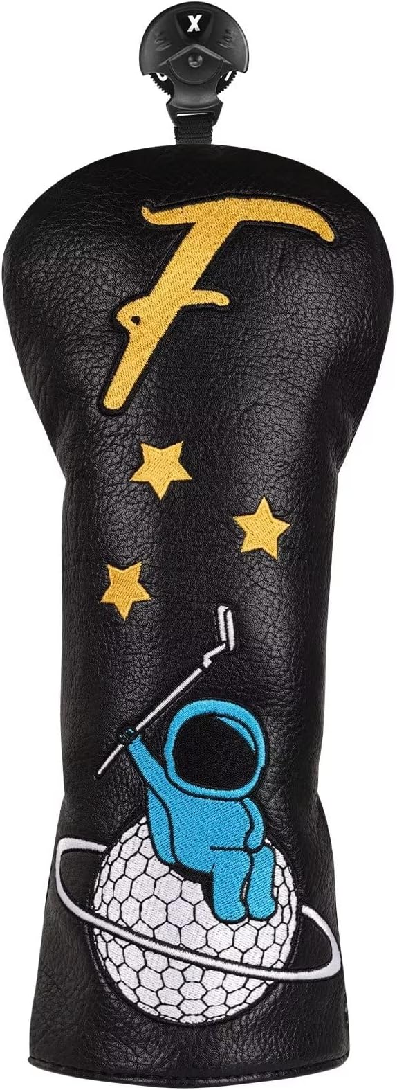 Astronaut Series Golf Headcovers, Synthetic Leather Golf Head Covers for Driver, Fairway Wood and Hybrid, Golf Putter Covers for Mallet and Blade