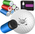Custom Golf Ball Stamp Personalized Golf Ball Marker with Monogrammer Name Logo Customized Golf Stamper Waterproof Ink Accessories Gifts for Men Golfer Dad Husband