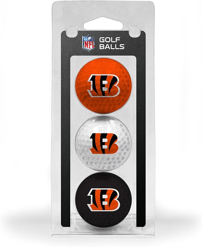 Team Golf NFL Regulation Size Golf Balls, 3 Pack, Full Color Durable Team Imprint