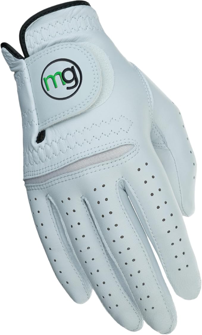 MG DynaGrip Elite Men's Golf Glove – Thin but Durable Premium Cabretta Leather, Soft Tour-Preferred Feel, Lightweight Design, Elastic Knuckle Hinge for Comfort & Grip Sensitivity - Regular Sizes