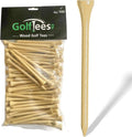 Wood Golf Tees - Standard Golf Tees for Men and Women