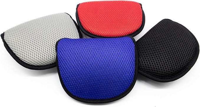 Golf Putter Cover,Mallet Putter Headcover Mesh Golf Putter Head Cover Golf Head Covers with Magic Tape for Heel Shaft RH LH fits Odyssey Works Stroke Lab,Scotty Cameron