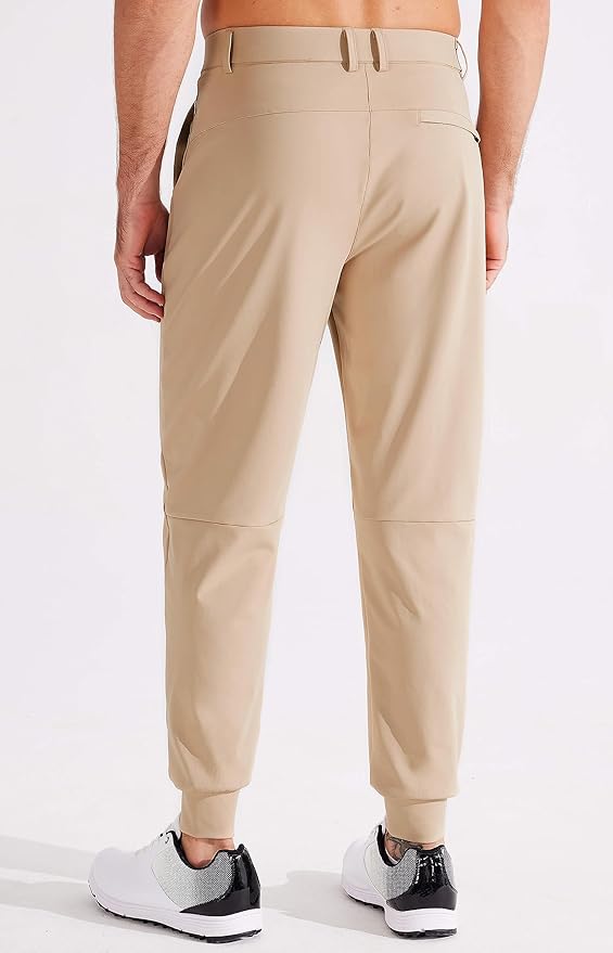 Libin Men's Golf Pants Joggers Lightweight 3 Pockets Slim Fit Soft Stretchy Tapered Work Dress Athletic