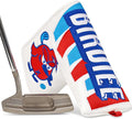 Big Teeth Driver Headcover Ice & Birdiee, Driver Covers for Golf Clubs, Funny Birdie Putter Cover,Milk Shake Ice Cream Mallet Putter Cover,Blue and Red Color