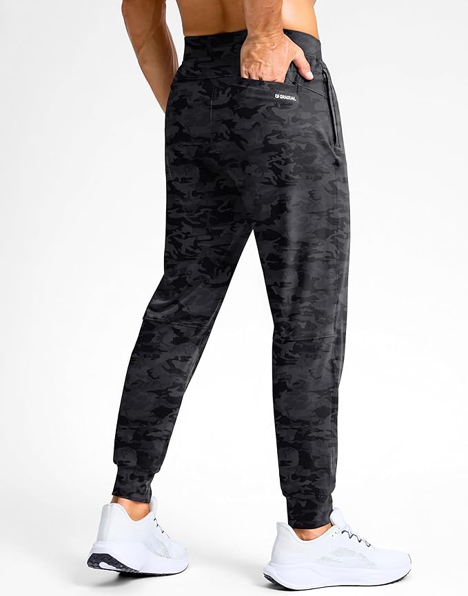 G Gradual Men's Golf Joggers Pants with Zipper Pockets Stretch Sweatpants Slim Fit Track Pants Joggers for Men Work Running