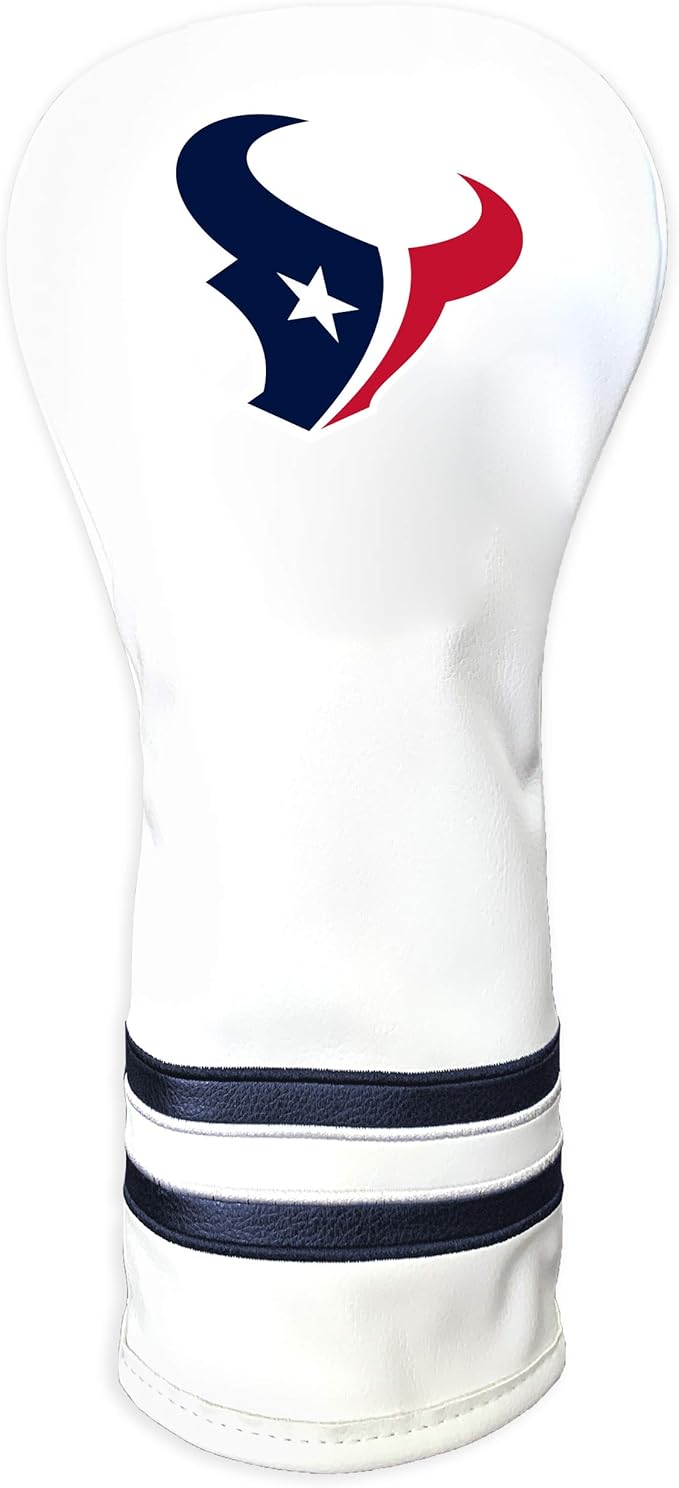 Team Golf NFL White Vintage Fairway Golf Club Headcover, Form Fitting Design, Retro Design