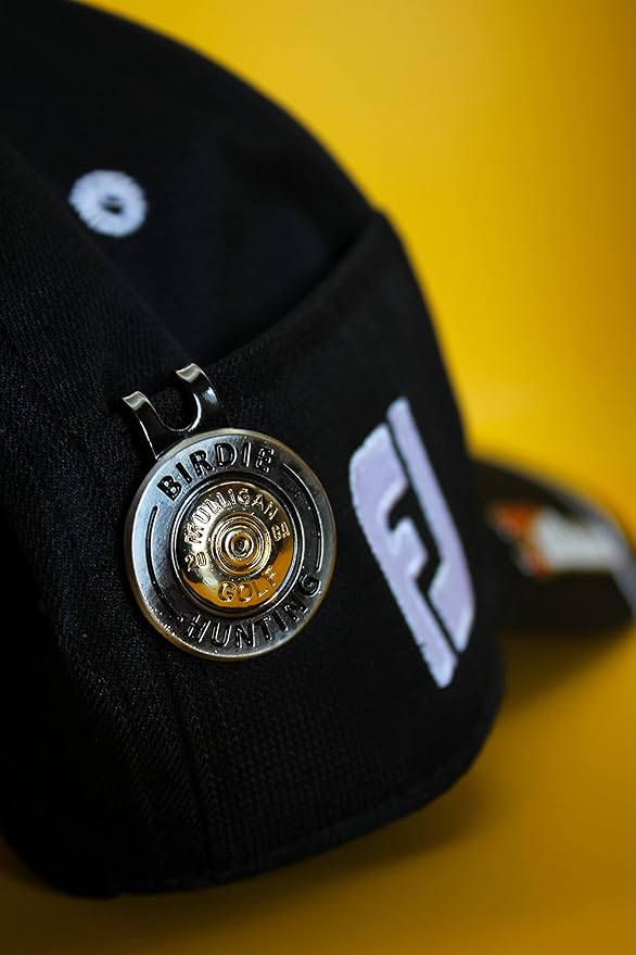 Golf Ball Marker + Magnetic Hat Clip, Funny and Unique Golf Gift, Premium Quality, The Perfect for Your Favorite Golfer, Golf Accessories for Any Occasions (Birdie Hunting)