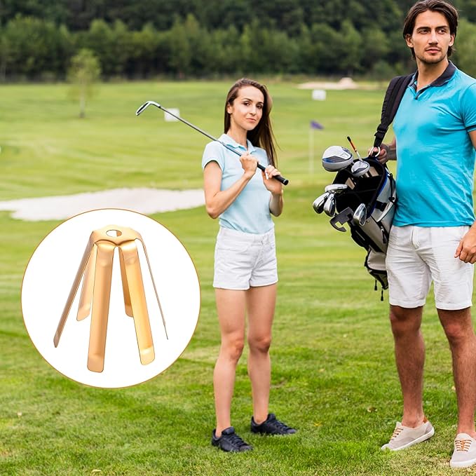 20-Pack Universal Golf Shaft Adapter Shims Accessories, Adjustable 6 Legs Brass Golf Shaft Adapter Ferrules Shims Fits Ferrules .335 .350 .355 .370 for All Golfs Club Shafts