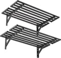 Ultrawall Heavy Duty Garage Wall Shelves, 2 x 4 ft Wall Mounted Storage Shelves, Holds Up to 800Lbs, 2Pack, Black