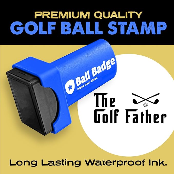 Ball Badge - Golf Ball Stamp (The Icon Series), Golf Ball Marker, Reusable Golf Ball Marking Tool to Identify Golf Balls