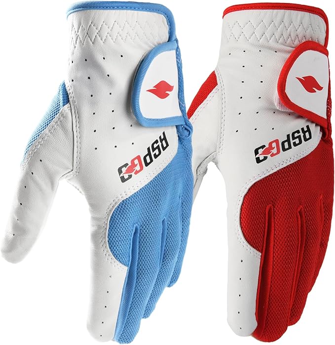 Men's and Women's Single Pack Left - Handed Breathable Golf Gloves Crafted from All - Premium Soft Cabretta Leather for Enhanced Grip and Durability
