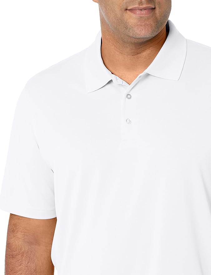 Amazon Essentials Mens Golf Polo Shirt, Moisture-Wicking Quick Dry, Short Sleeve