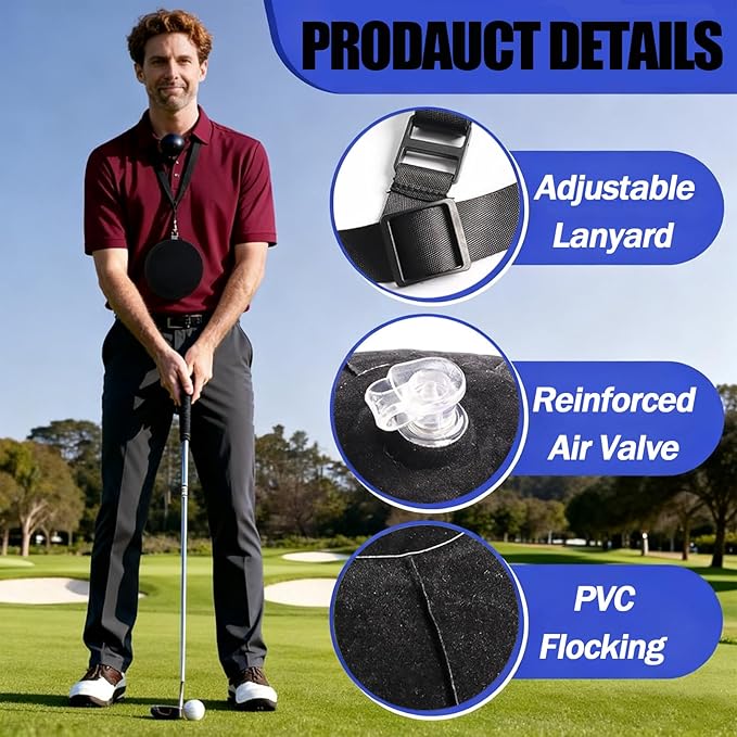 Retractable Golf Swing Training Aid, Golf Grip Trainer and Right-Handed Golf Training Aid for Chipping Hitting, Portable Grip Trainer with Click Feedback