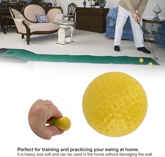 PU Foam Golf Balls, Strong Flexibility Outdoor Golf Practice Ball for Sports Fitness Home Use