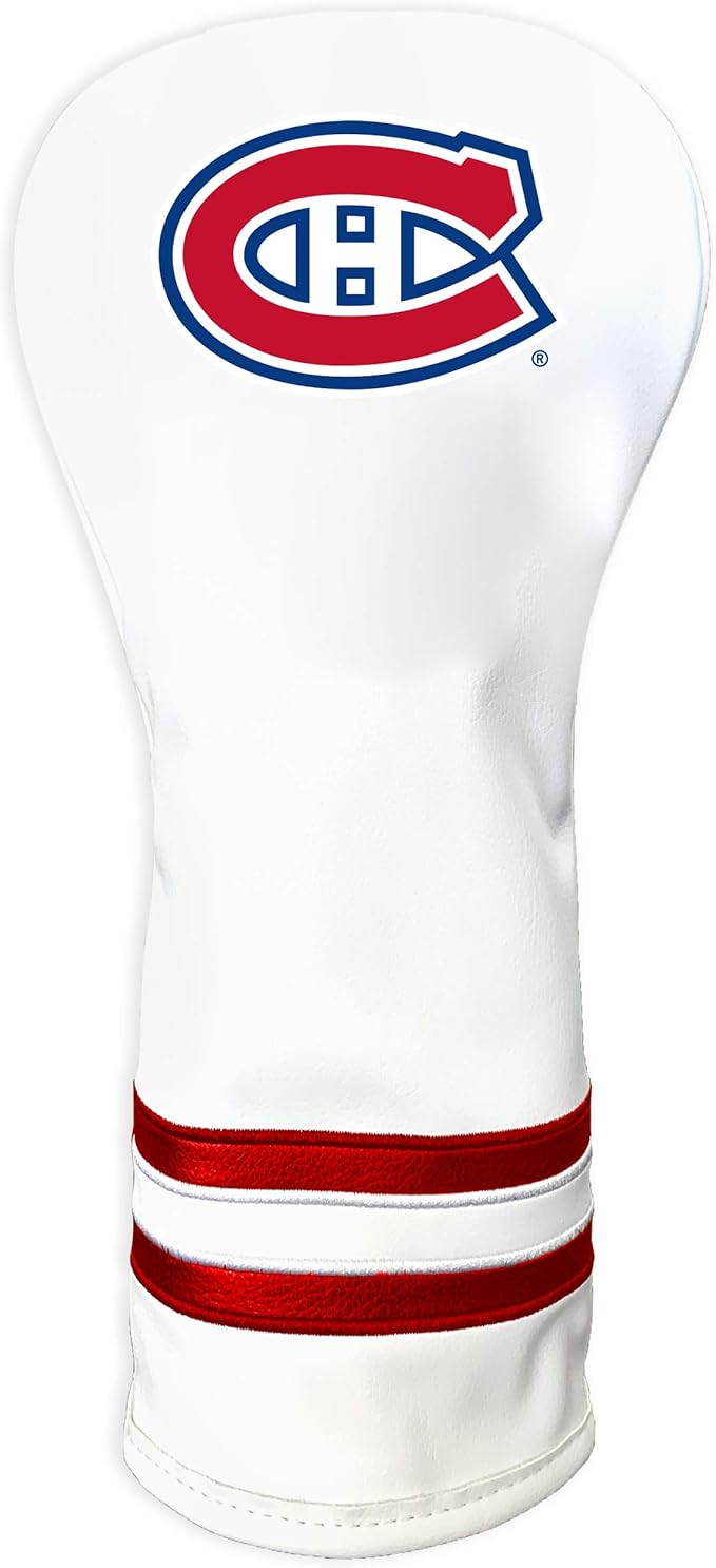 Team Golf NHL White Vintage Fairway Golf Club Headcover, Form Fitting Design, Retro Design & Superb Quality