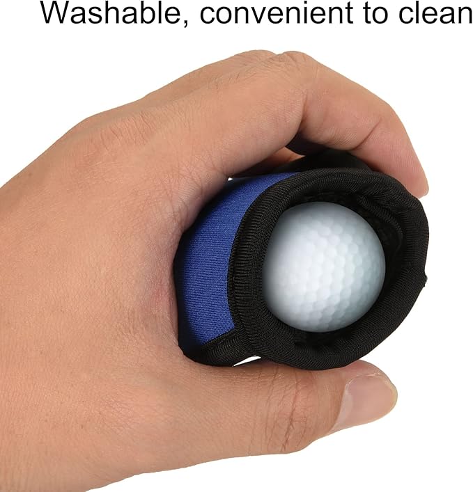 MECCANIXITY Golf Ball Cleaner Portable Pouch Pocket Washer Bag with Clips