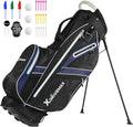Golf Stand Bag, Lightweight Golf Bag with 8-Way Top Dividers, Golf Bag for Men & Women with Adjustable Dual Strap, Rain Cover, Cooler and Golf Accessory Kit