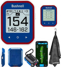 Bushnell Golf Phantom 3 Slope GPS Handlheld (Red/Blue) | 38,000+ Courses, Slope Compensation, Hazard Info, Distance Calculator, Scorekeeping, Magnet Mount, Touchscreen | Signature Series Golf Towel