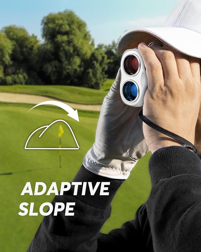 WOSPORTS Golf Rangefinder, 800/1200 Yards Laser Range Finder, High Precision Flag Lock with Pulse Vibration, Tournament Legal Rangefinder for Golfing and Hunting, Battery Included