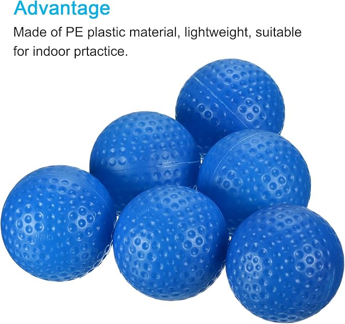 PATIKIL Golf Practice Balls, Hollow Flight Training for Indoor Swing Practice