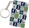 Keychain - Rectangular Acrylic Keychain Daily Key Ring Car Key Fob Holder 2X3 Inch