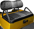 NOKINS Golf Cart Seat Covers, Fit for Club Car DS 2000.5-Up OEM Standard Front Seat Cushion, Club Car DS Accessories Vinyl Seat Covers, No Nails Required (Carbon Fiber Black&Black)
