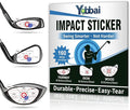 Golf Impact Tape - High-Resolution Strike Stickers for Iron, Wood & Fairway Clubs, Non-Residue, Swing Training Aid Impact Labels