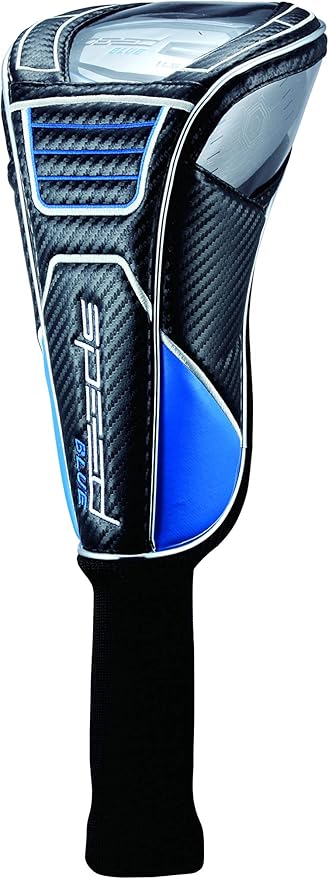 Speed Golf Driver Package – Ultra Lightweight Titanium Driver, 12 Premium Golf Balls, 2 Spring-Loaded Tees – Engineered for Maximum Distance & Accuracy – Perfect Golf Gift Set for All Levels