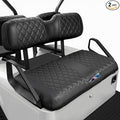EZGO Seat Covers, Golf Cart Seat Covers for EZGO TXT 1994-2013 and EZGO RXV OEM Ordinary Seat Thick Marine Leather Custom Diamond Comfortable/Anti-Scratch/Anti-Fading/Easy to Install