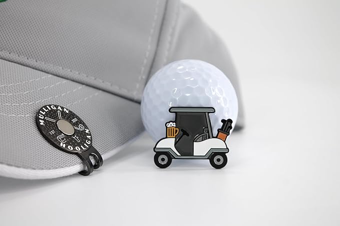 Funny Golf Ball Marker + Premium Magnetic Hat Clip | Unique Gift for Men & Women Golfers | Hilarious Golf Accessory for Any Golfer | NEW Designs!